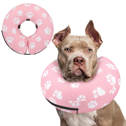 Supet Inflatable Dog Cone Collar for Small Dogs Puppies Cats, Soft Dog Cone Alternative After Surgery for Puppies Cats to Stop Licking