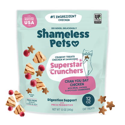 Shameless Pets Catnip N Chill Crunchy Cat Treats, 12 oz