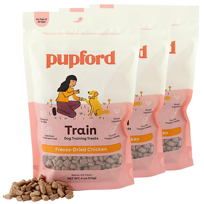 Pupford Freeze Dried Training Treats for Dogs & Puppies (Beef Liver, 4 oz)