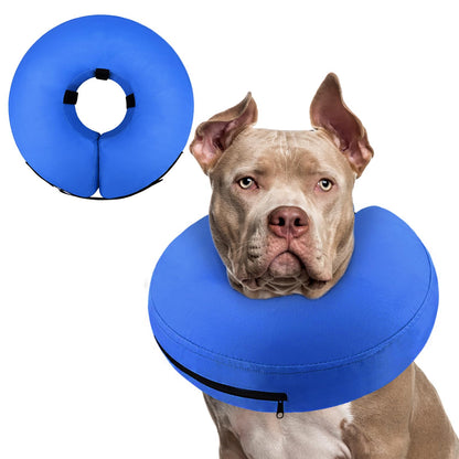 Supet Inflatable Dog Cone Collar for Small Dogs Puppies Cats, Soft Dog Cone Alternative After Surgery for Puppies Cats to Stop Licking
