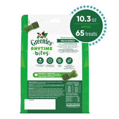 Greenies Anytime Bites Dog Treats, Blueberry Flavor, 10.3 oz