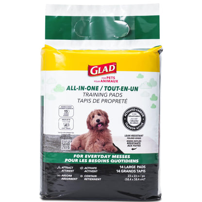 Glad for Pets Activated Carbon Disposable Dog Training Pads, 100 Count