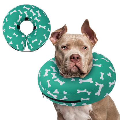 Supet Inflatable Dog Cone Collar for Small Dogs Puppies Cats, Soft Dog Cone Alternative After Surgery for Puppies Cats to Stop Licking