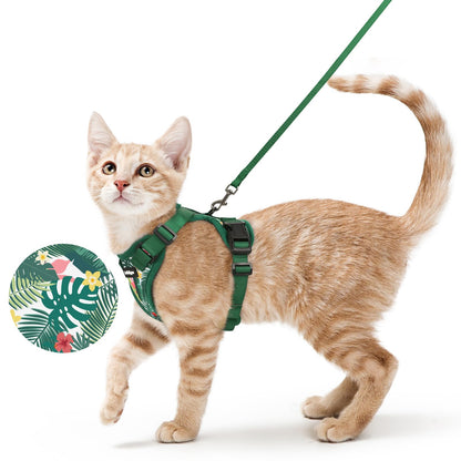 rabbitgoo Cat Harness and Leash Set, Escape Proof Vest, Emerald