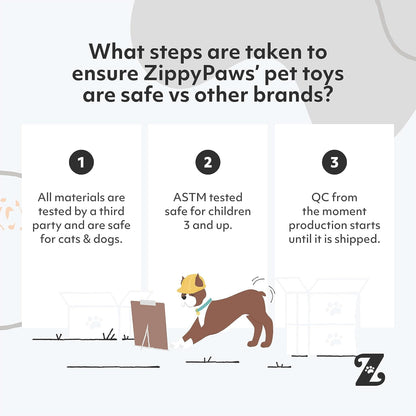 ZippyPaws Burrow Hide & Seek Plush Puzzles - Milk and Cookies