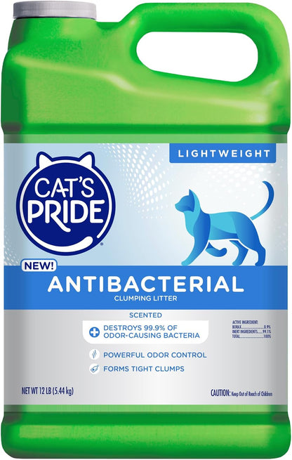 Cat's Pride Antibacterial Litter, Odor-Eliminating Scented 12lb