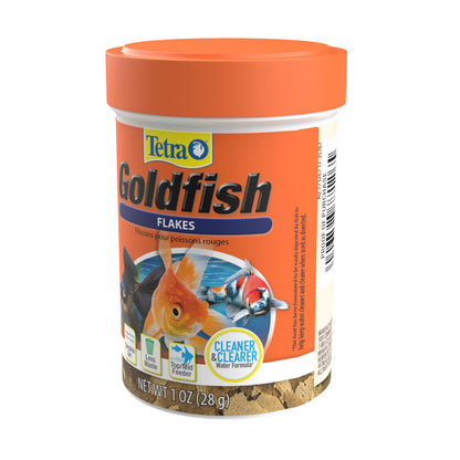 Tetra Goldfish Flakes, Nutritionally Balanced Diet For Aquarium Fish, Vitamin C Enriched Flakes, 0.42 oz