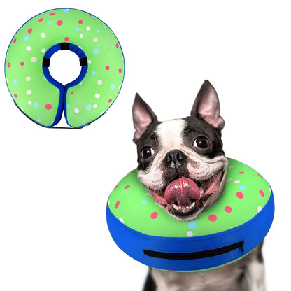 Supet Inflatable Dog Cone Collar for Small Dogs Puppies Cats, Soft Dog Cone Alternative After Surgery for Puppies Cats to Stop Licking