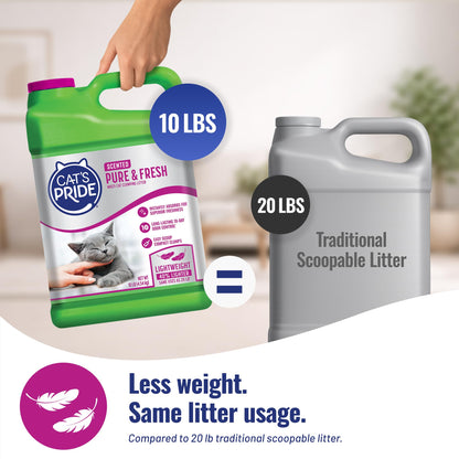 Cat's Pride Antibacterial Litter, Odor-Eliminating Scented 12lb