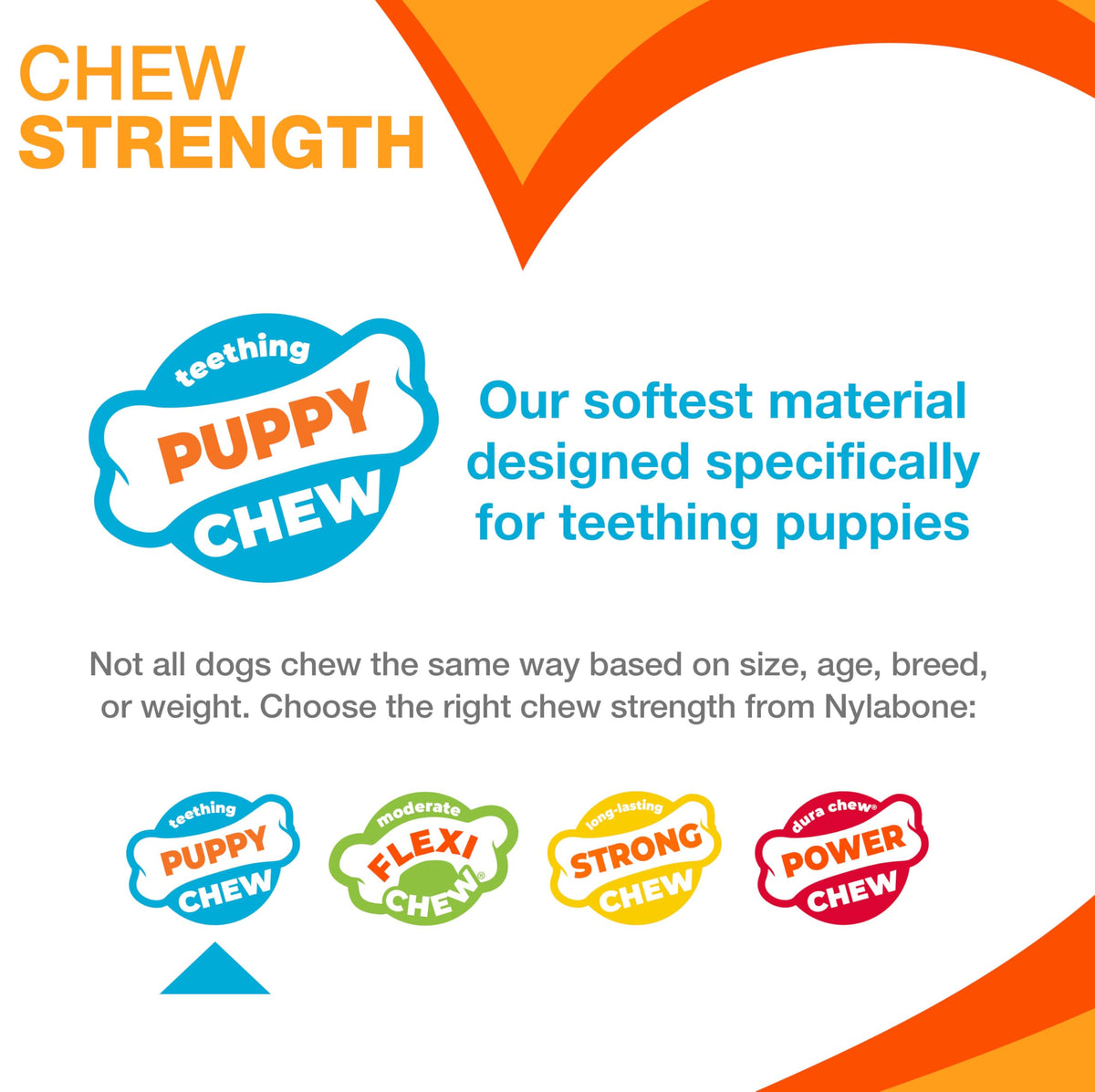 Nylabone New Puppy Starter Kit, Puppy Teething Toys, 3 Pack, Blue
