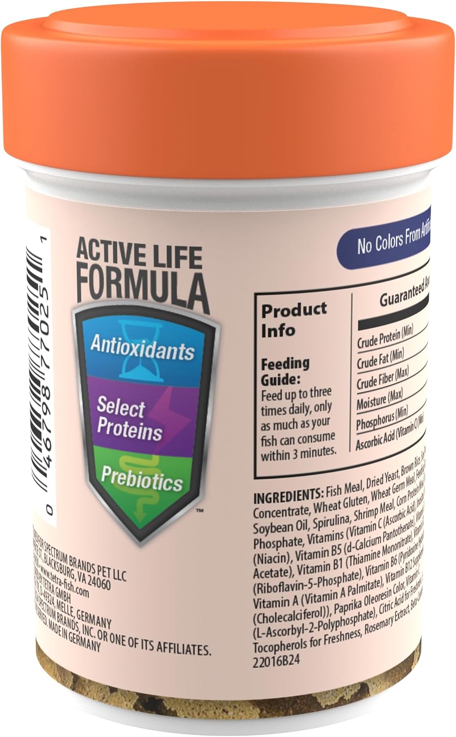 Tetra Goldfish Flakes, Nutritionally Balanced Diet For Aquarium Fish, Vitamin C Enriched Flakes, 0.42 oz