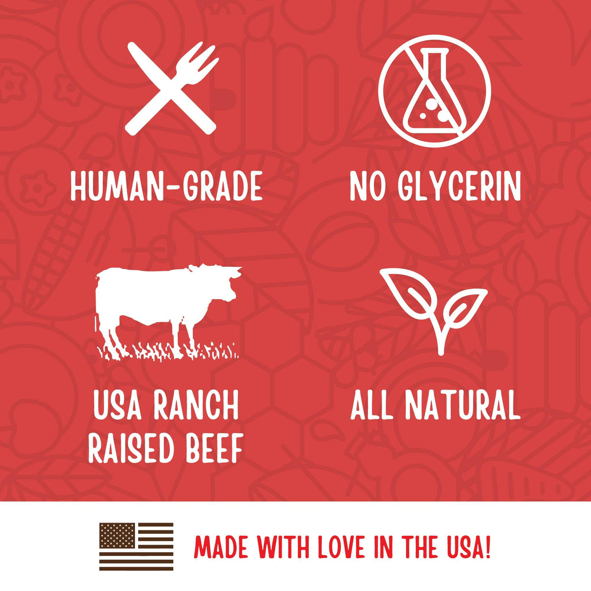 Full Moon Chicken Jerky Healthy All Natural Dog Treats Human Grade Made in USA Grain Free 6 oz