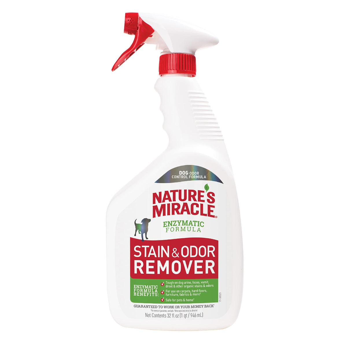 Nature’s Miracle Dog Stain & Odor Remover, Enzymatic Cleaner, 170 oz Refill