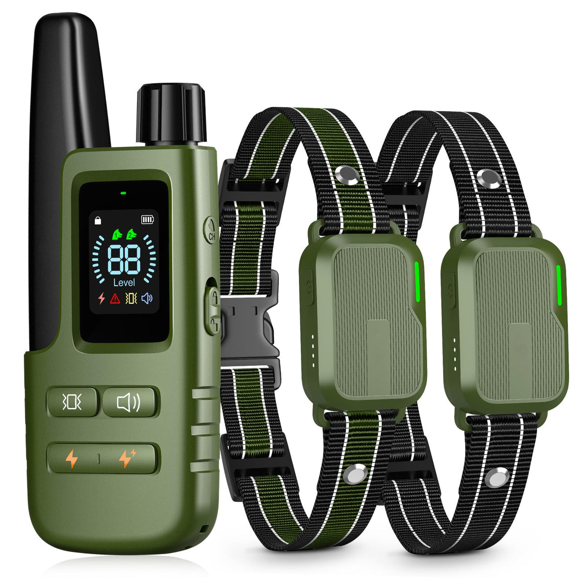 Dog Shock Collar - 4500FT Dog Training Collar with Remote, Blush Pink