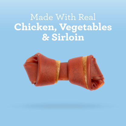 SmartBones Mini Bones Rawhide-Free Dog Treat, with Real Chicken, 56 Count