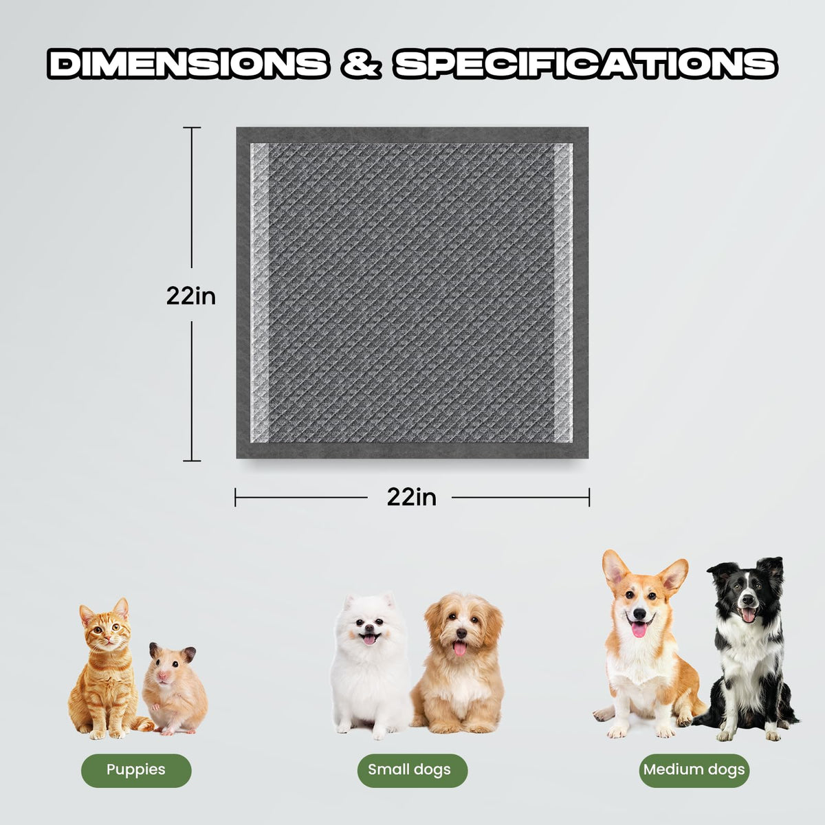 Dog Pee Pads for Dogs Extra Large 31"x47" Count with Tabs