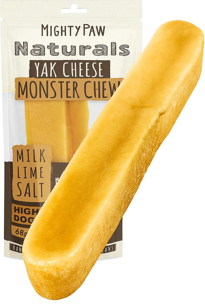 Mighty Paw Yak Chews, Long Lasting Hard Chew for Large Dogs, 4 Pack