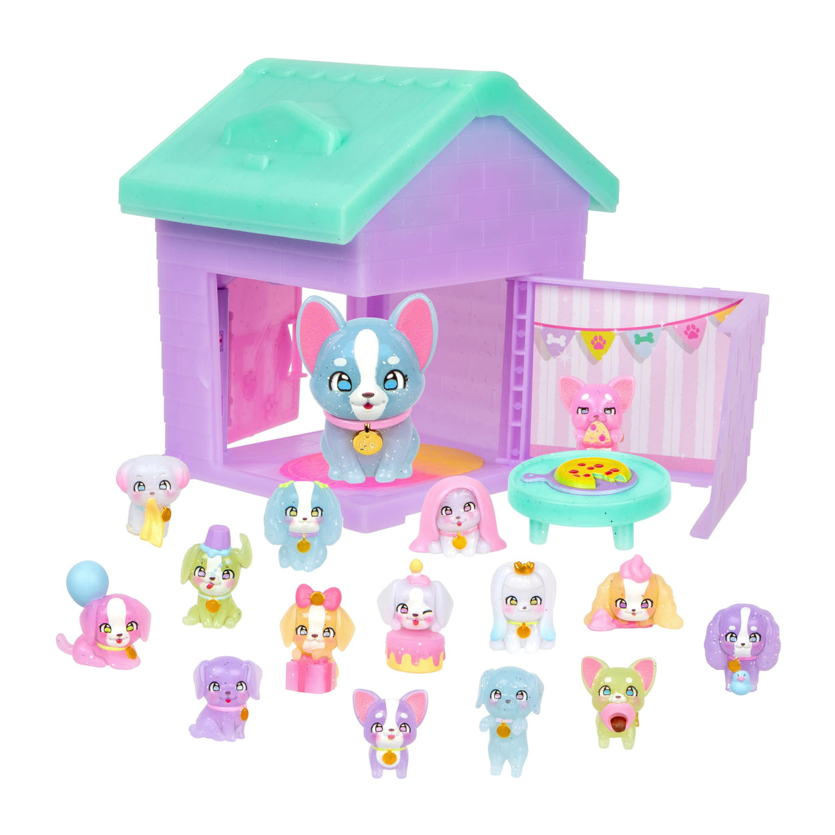 Little Live Pets Mama Surprise Families Pet Vet Playset, Baby Care Clinic Animal Hospital Play Set, 3 Puppies, Accessories, Vet Toys for Kids 5+
