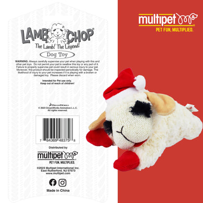 Multipet Lamb Chop Dog Plush Toy - Squeaky Toy for All Dogs - Extra Soft Plush - Stuffed Animal for Cuddling & Playing - Jumbo (24", Cream)