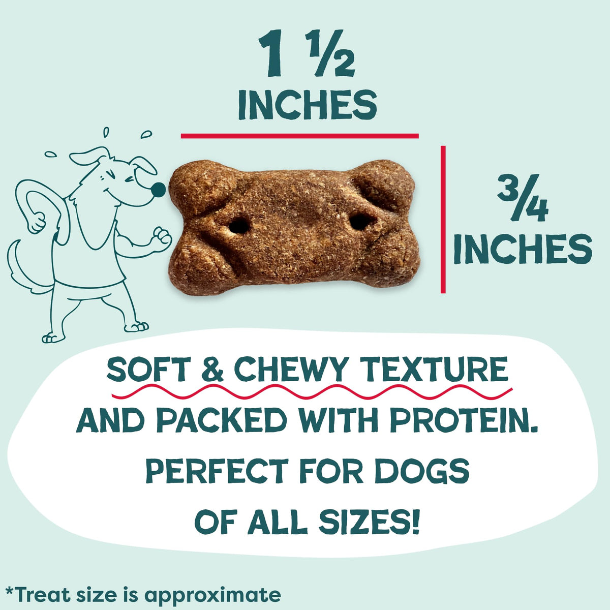 Shameless Pets Meaty Tenders Variety Pack, Soft Dog Treats, 8 Ounce (Pack of 6)