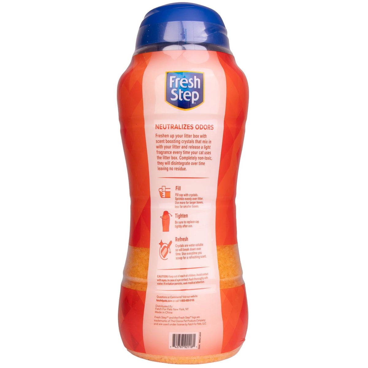 Fresh Step Cat Litter Crystals Deodorizer, Fresh Scent, 15 Oz