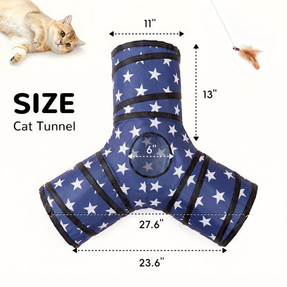 Tempcore Pet Tunnel Tube Cat Toys, Cat Tunnels for Indoor Cats