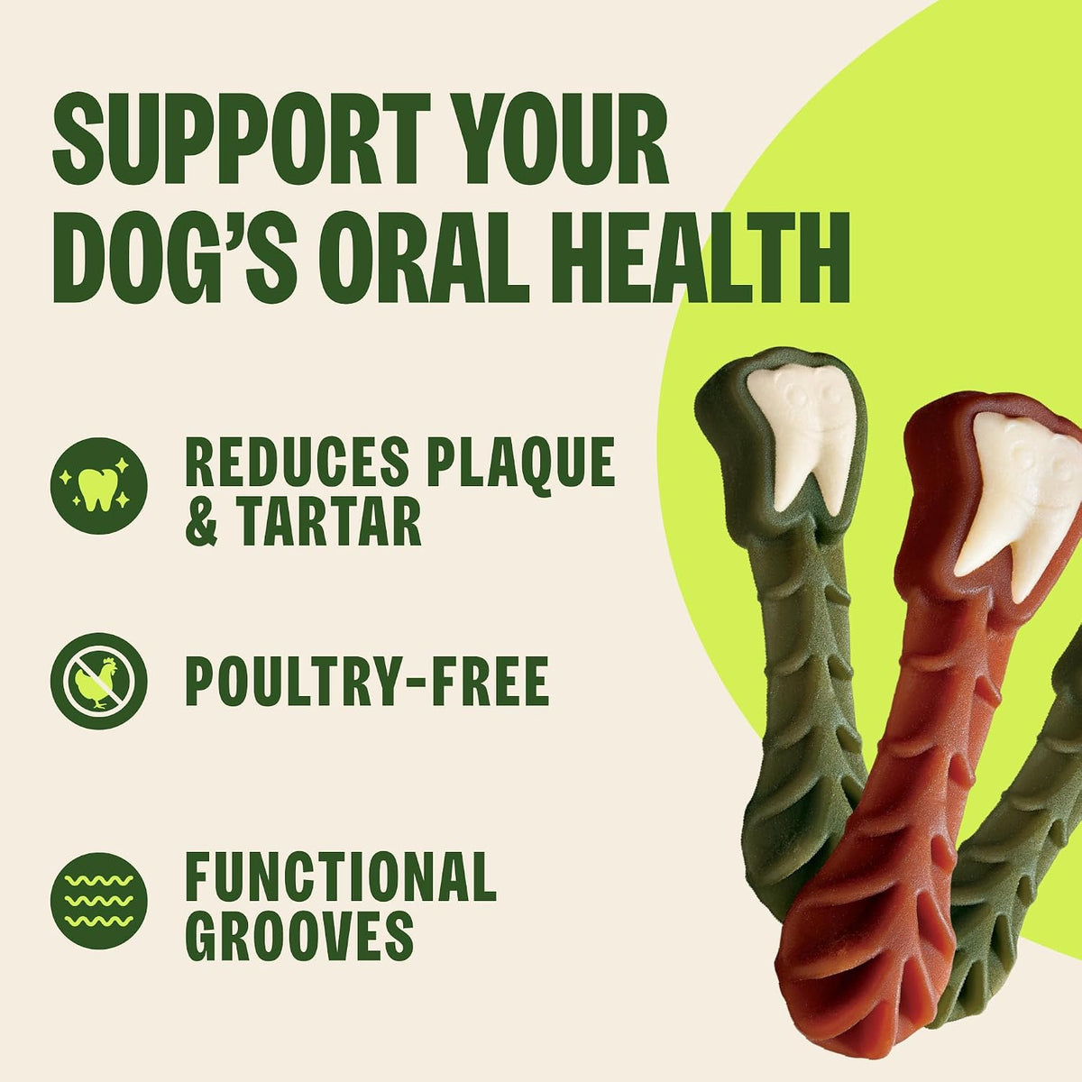 Wellness WHIMZEES Value Pack Natural Dog Dental Treat, Chews, Freshens Breath, Large Size, 50.9 oz Box, 24 Count