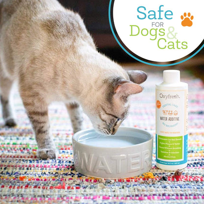 Oxyfresh Premium Pet Dental Care Solution Pet Water Additive – No Brushing
