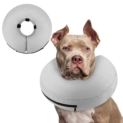 Supet Inflatable Dog Cone Collar for Small Dogs Puppies Cats, Soft Dog Cone Alternative After Surgery for Puppies Cats to Stop Licking