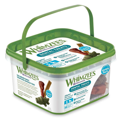 Wellness WHIMZEES Value Pack Natural Dog Dental Treat, Chews, Freshens Breath, Large Size, 50.9 oz Box, 24 Count