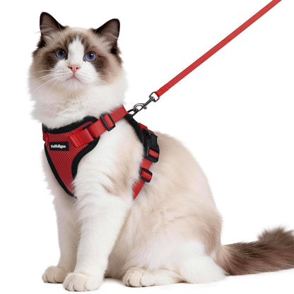 rabbitgoo Cat Harness and Leash Set, Escape Proof Vest, Emerald