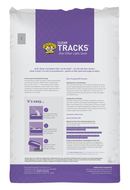Dr. Elsey's Clean Tracks Clumping Clay Cat Litter, 20 lbs.