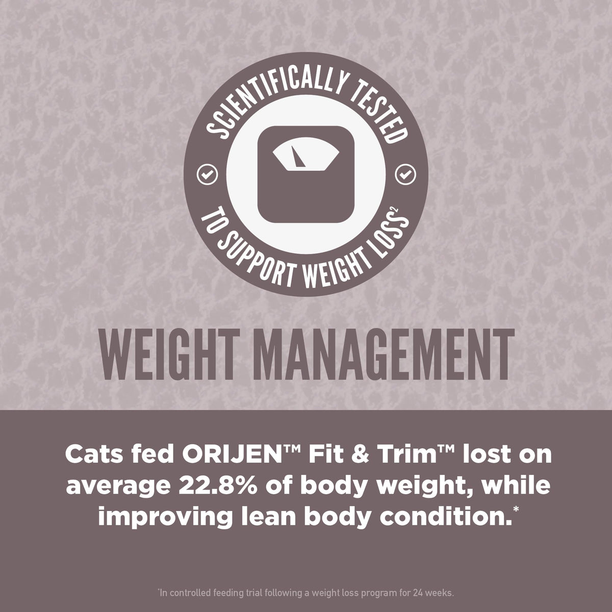 ORIJEN Fit & Trim Grain Free WHOLEPREY Dry Cat Food 4lb Bag