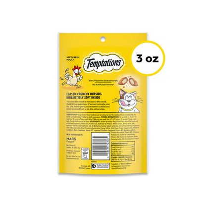 Temptations Classic Crunchy and Soft Cat Treats, Tasty Chicken, 30 oz