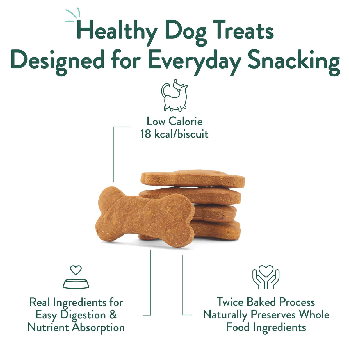 Portland Pet Food Dog Treats Variety, Healthy, Grain-Free Biscuits, 3 Pack