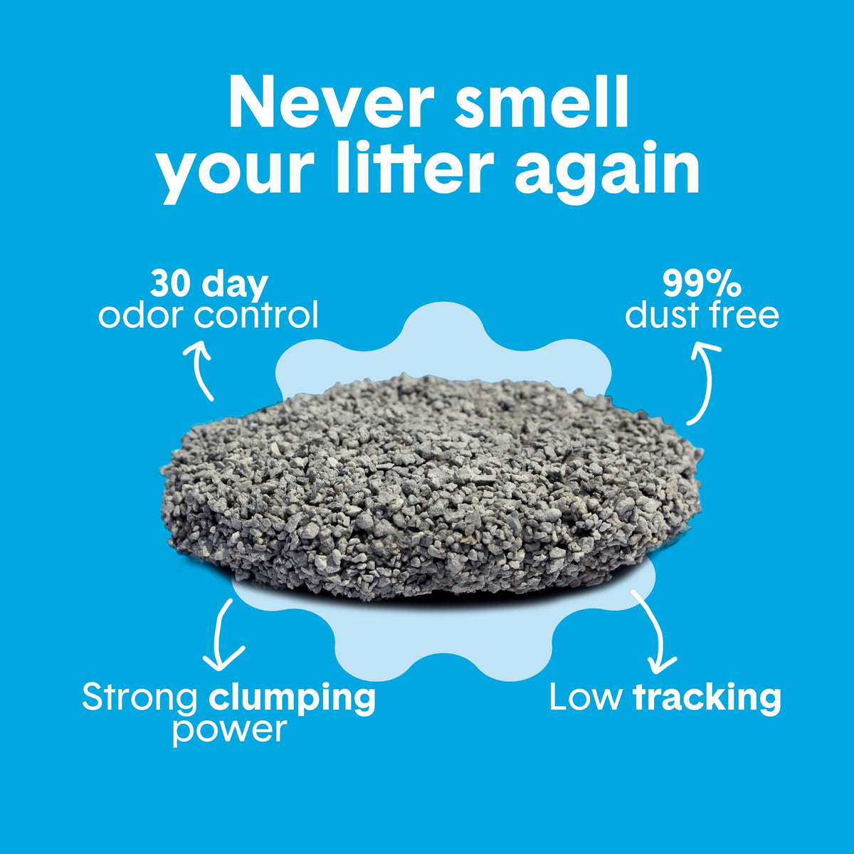 Boxie Premium Unscented Clumping Cat Litter 30+ Day Odor Control 16 lb