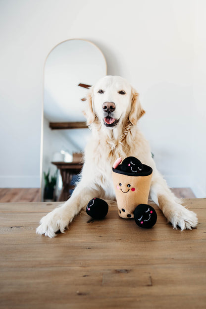 ZippyPaws Burrow Hide & Seek Plush Puzzles - Milk and Cookies