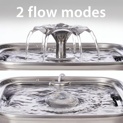 Veken Innovation Award Winner Stainless Steel Cat Water Fountain, 108oz, C1