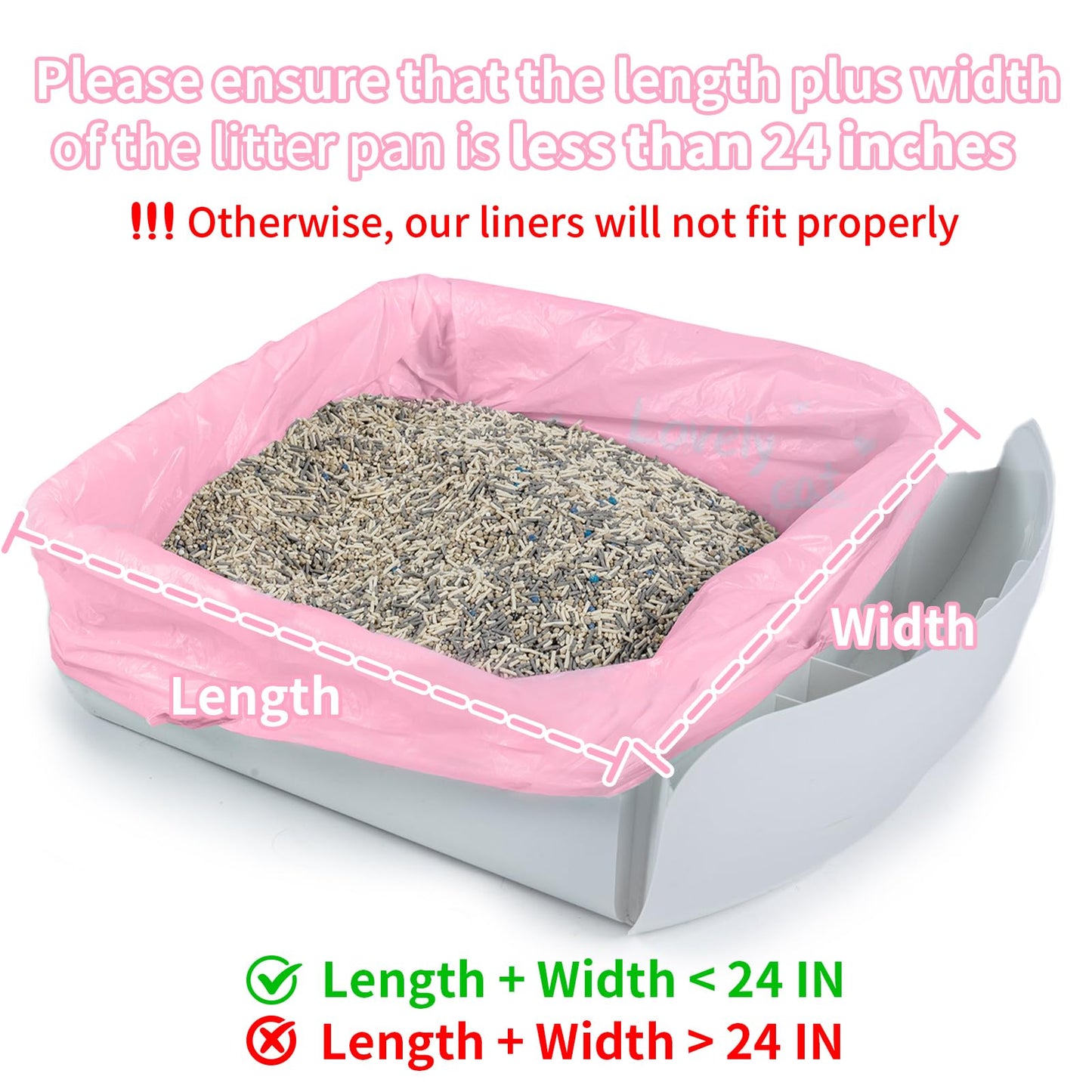 ANWA 40 Count Automatic Litter Box Bags, Litter Box Robot 4/5 Waste Bags