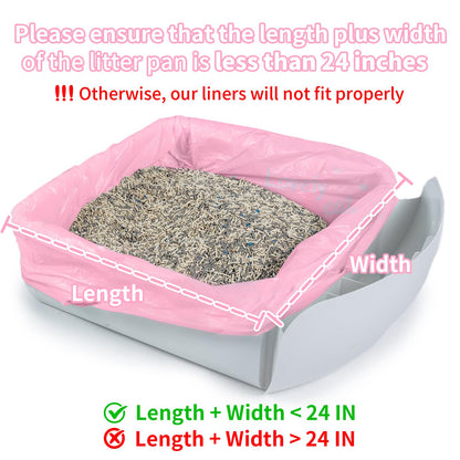 ANWA 40 Count Automatic Litter Box Bags, Litter Box Robot 4/5 Waste Bags