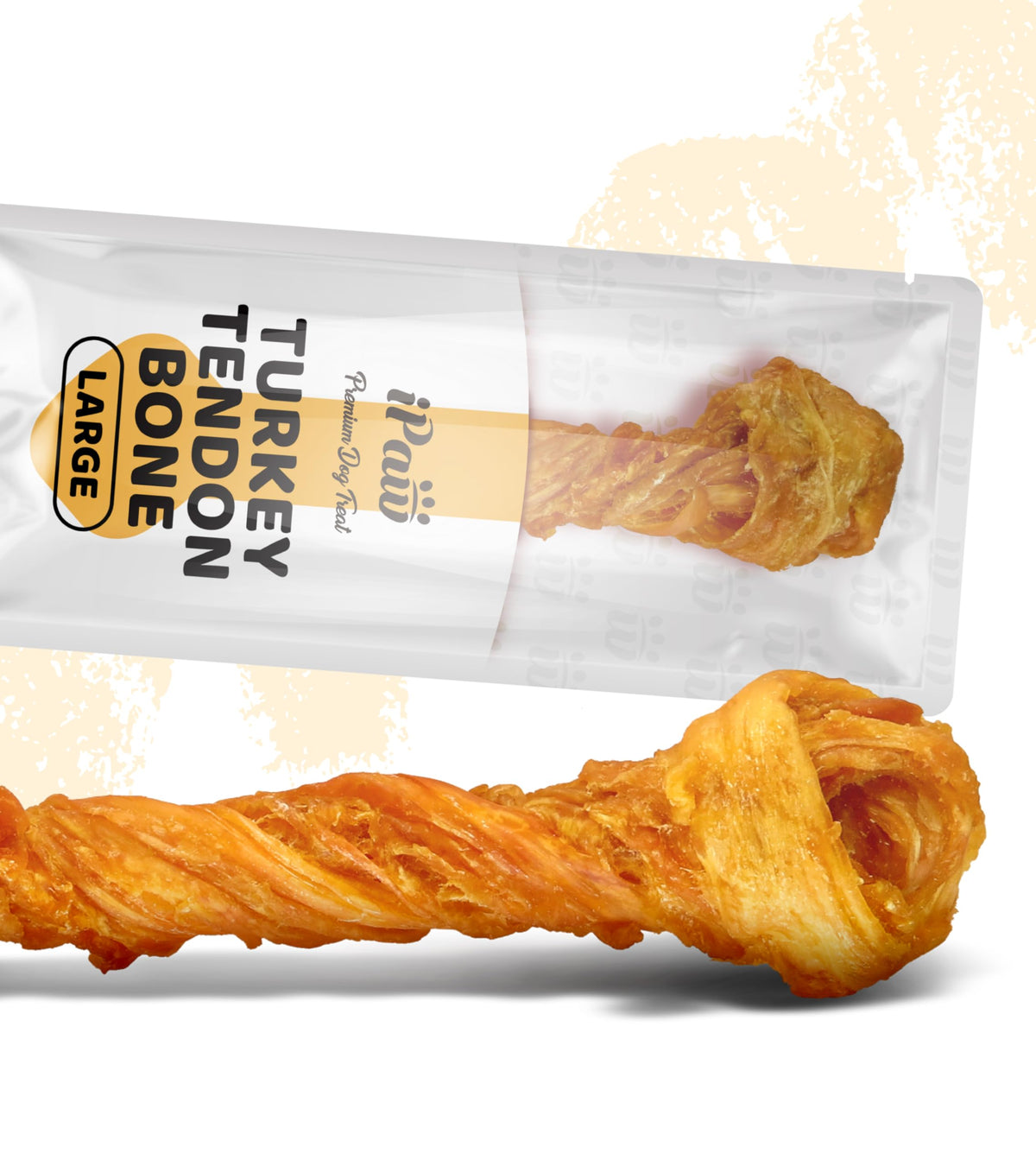 iPaw Turkey Tendon for Dogs Value Pack, All Natural Human Grade Puppy Chew