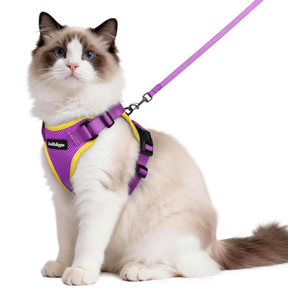rabbitgoo Cat Harness and Leash Set, Escape Proof Vest, Emerald