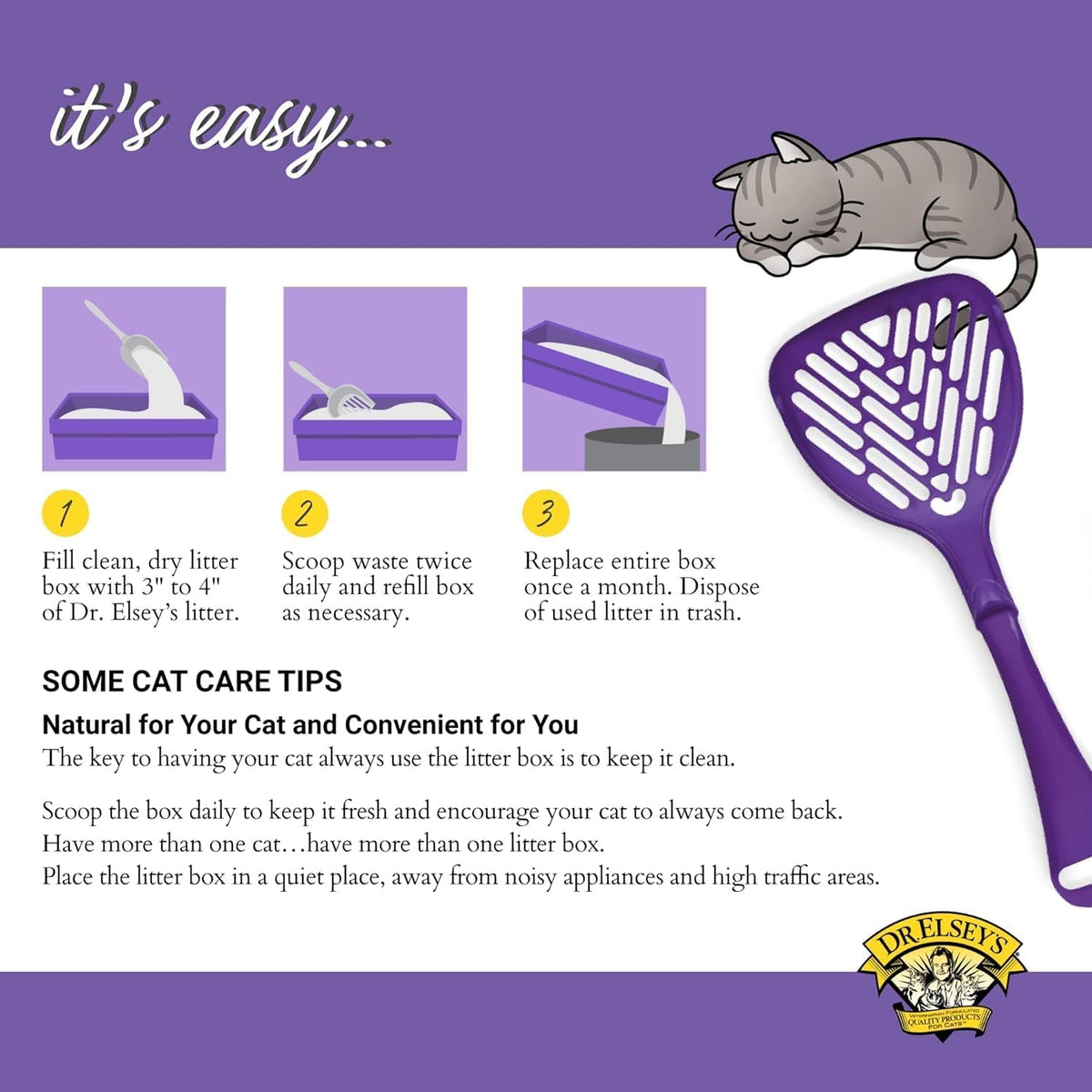 Dr. Elsey's Clean Tracks Clumping Clay Cat Litter, 20 lbs.