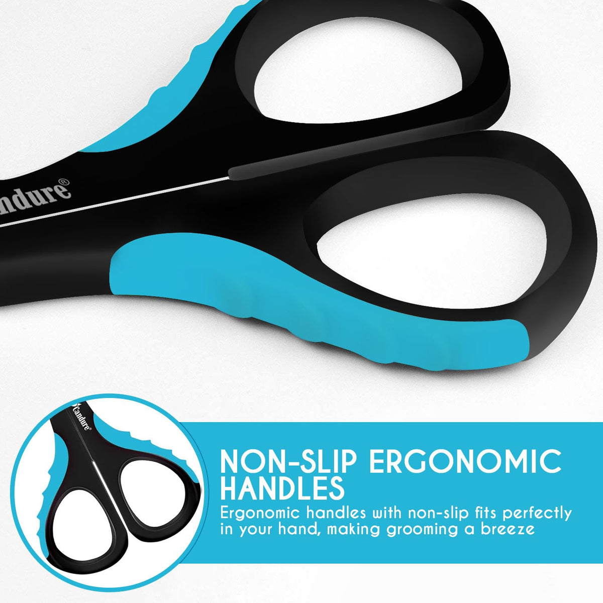 Candure Cat Nail Clippers for Indoor Cats, Rabbits, Hamsters, Birds with Precise Angled Edges to Ensure Easy & Safe Trimming Stainless Steel Cat Nail Trimmer for At-Home Cat Grooming