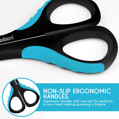 Candure Cat Nail Clippers for Indoor Cats, Rabbits, Hamsters, Birds with Precise Angled Edges to Ensure Easy & Safe Trimming Stainless Steel Cat Nail Trimmer for At-Home Cat Grooming