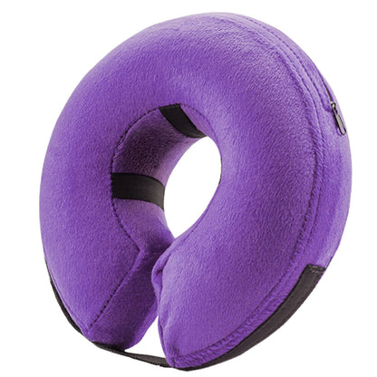 BENCMATE Inflatable Dog Cone Collar Alternative After Surgery Medium, Flag