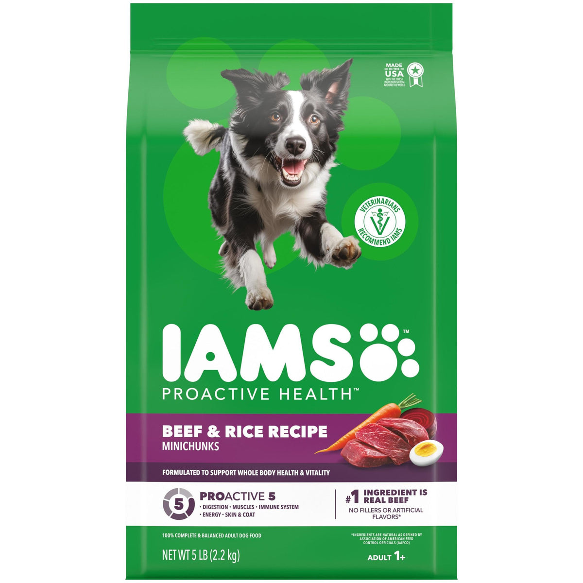IAMS Proactive Health Adult Minichunks Dry Dog Food, Chicken, 30 lb
