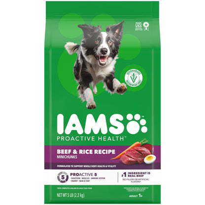 IAMS Proactive Health Adult Minichunks Dry Dog Food, Chicken, 30 lb