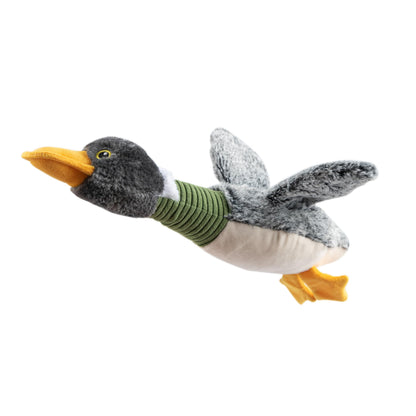 Best Pet Supplies Interactive Squeaky Dog Toy - Crinkle Duck, Yellow