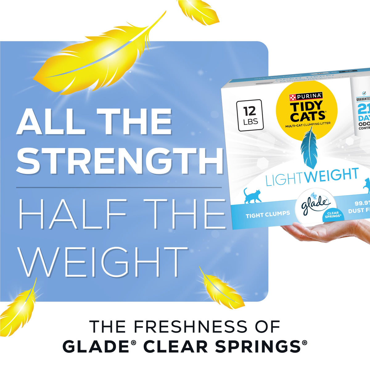 Purina Tidy Cats LightWeight Glade Clear Springs Litter, 17 lb